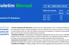 Boletim Mensal de Câmbio - Janeiro 2025